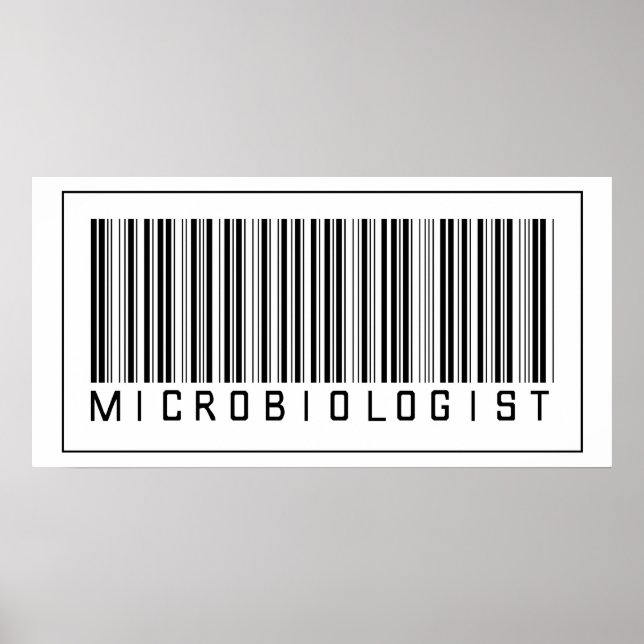 Poster Microbiologiste du code barre (Devant)