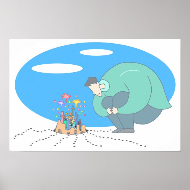 Poster Microcosme à vos pieds. (Devant)
