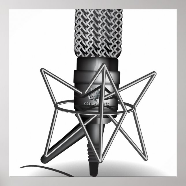 Poster Microphone (Devant)