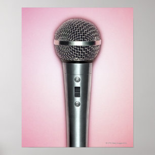 Poster Microphone Chrome