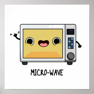 Poster Microwave Funny Pun
