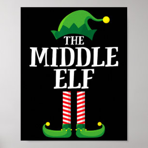 Poster Middle Elf Chemise Matching Famille Amusante Group