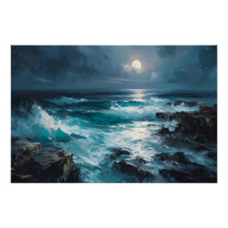 Poster Midnight Serenade: Lunar Tide