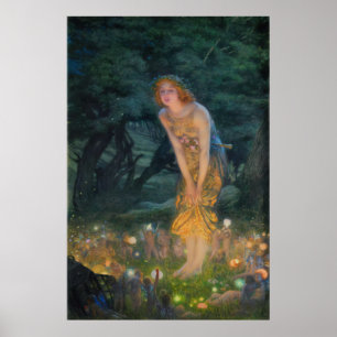 Poster Midsummer Eve by Edward Robert Hughes