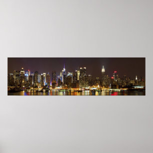 Poster Midtown Manhattan vue de Weehawken New Jersey