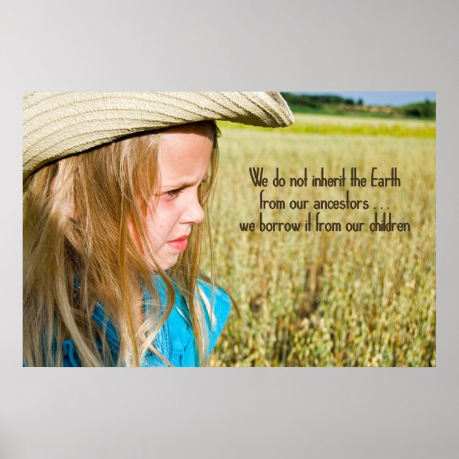 Poster Midwest Farm Girl (Devant)
