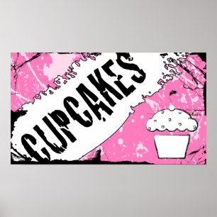 Poster miettes cupcakes
