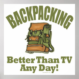 Poster Mieux que la télévision - Backpacking