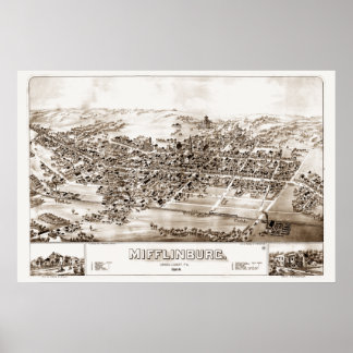 Poster Mifflinburg, PA 1884