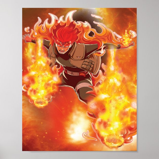 Poster Might Guy 8th Gate (Devant)