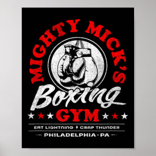 Poster Mighty Mick's Boxing Gym Clic les années 70 Philad