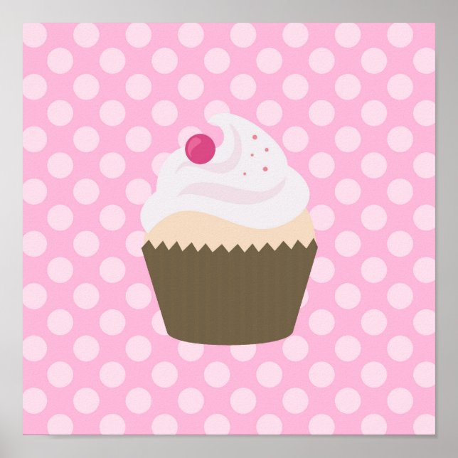 Poster Mignardise Cupcake (Devant)