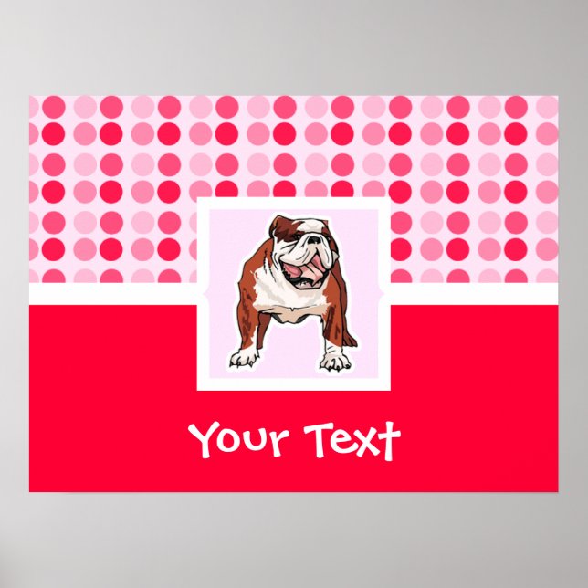 Poster mignon Bulldog (Devant)