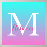 mignon caisson ombre sirène rose Fuchsia turquoise