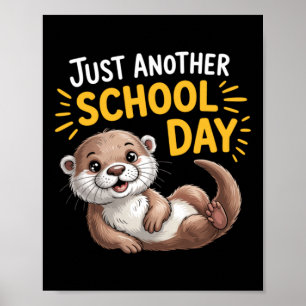 Poster Mignon design de dessin animé d'une autre journée