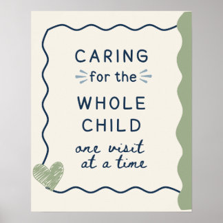 Poster Mignon Doodle Soins de l'Enfant Entier Art