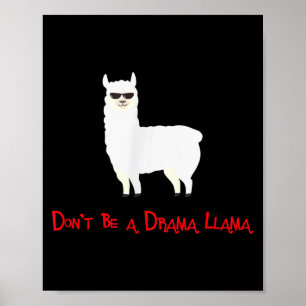 Poster Mignon et drôle, ne soyez pas un lama dramatique 