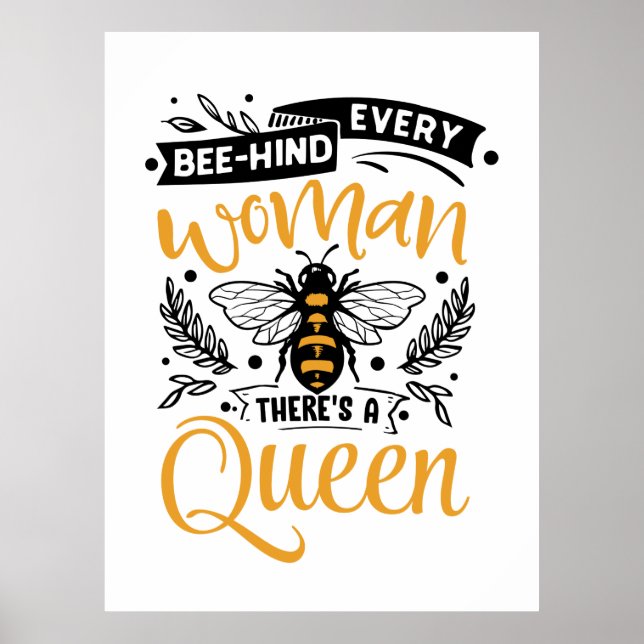 Poster mignon inspirant amoureux des abeilles mot art Que (Devant)