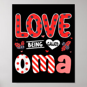 Poster Mignon Je Suis Ravie D'être Appelée Oma Ladybug Jo