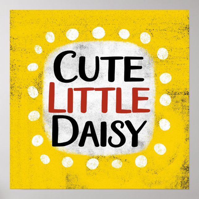 Poster mignon Little Daisy Wall Art (Devant)