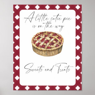 Poster Mignon petit chou - douceurs et friandises shower