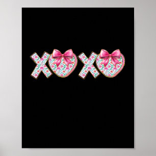 Poster Mignon Xoxo Rose Féminin Saint-Valentin Coquette A