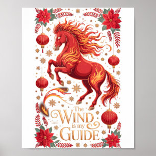 Poster Mignonne Dame Cheval 2026 Vent Mon Guide Cavalier