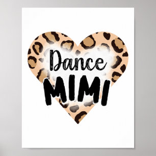 Poster Mignonne Dance Mimi pour la Fête des Mères Black H