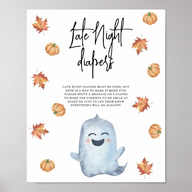 Poster Mignonne fantôme - Late Night couches (Devant)