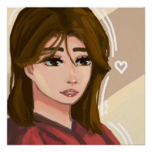 Mignonne fille Arrière - plan simple Art numérique