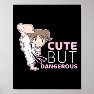 Poster Mignonne Mais Dangereuse Judo Muay Mixed martial a