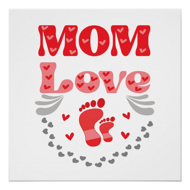 Poster Mignonne Maman Amour (Devant)
