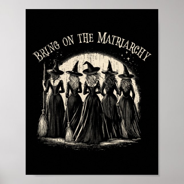 Poster Mignonne Porte Sur La Matriarchie Halloween Kamala (Devant)