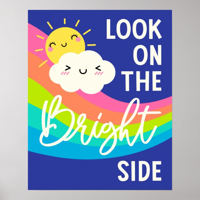 Poster Mignonne regard sur le côté lumineux (Devant)