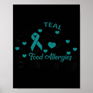Poster Migre I Turquoise Pour Les Allergies Alimentaires 