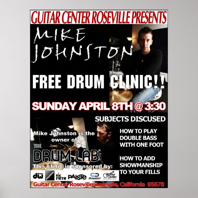 Poster Mike Johnston (Devant)