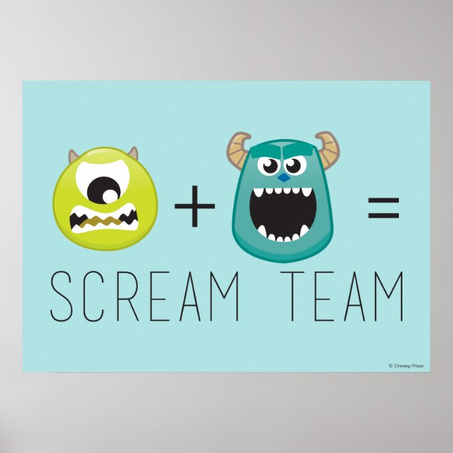 Poster Mike+Sulley=Équipe de cris (Devant)
