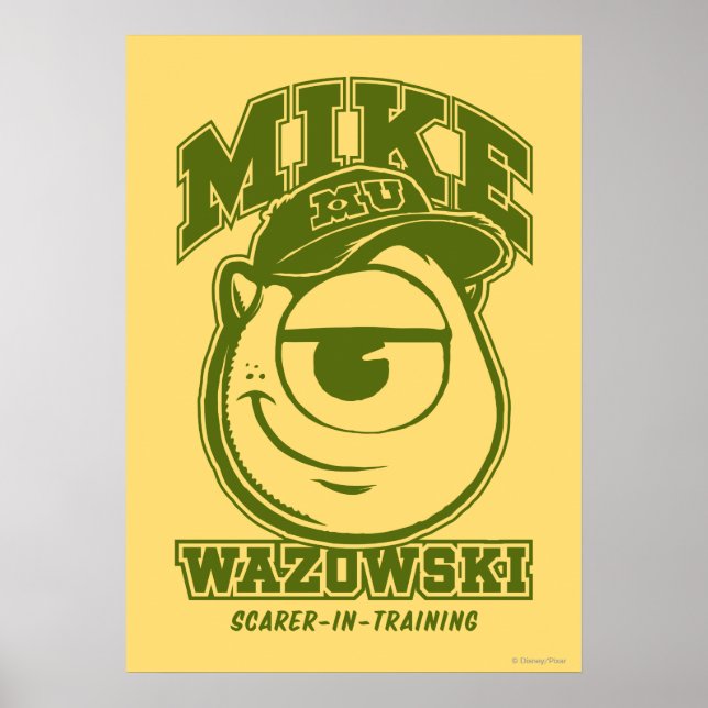 Poster Mike Wazowski - Peur en formation (Devant)