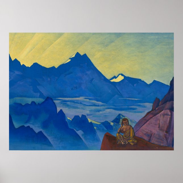 Poster Milarepa, celui qui a harcelé par Nicholas Roerich (Devant)