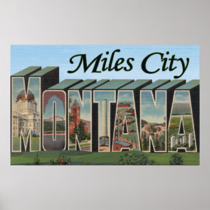 Poster Miles City, Montana