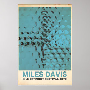 Poster Miles Davis officiellement licencié Isle of Wight