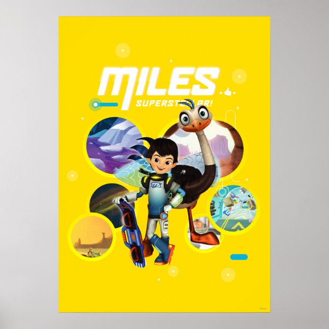 Poster Miles Superstellar & MERC Robotic Sidekick (Devant)