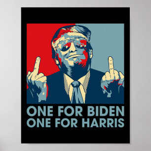 Poster Milieu Finger Biden Harris Républicain Américain F