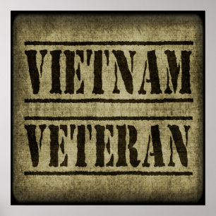 Poster Militaires de vétéran du Vietnam