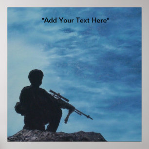Poster Military Soldier Customizable