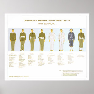 Poster Military Uniform Choice 1942 PWA