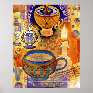 Poster Milk Tea and Candles