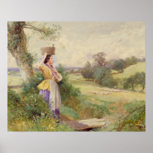 Poster Milkmaid 1860