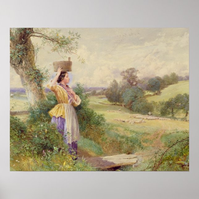 Poster Milkmaid 1860 (Devant)
