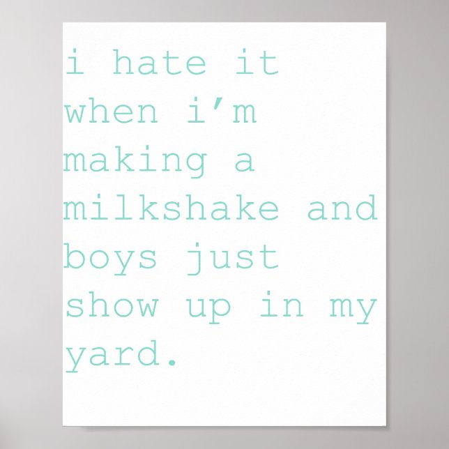 Poster milkshake (Devant)